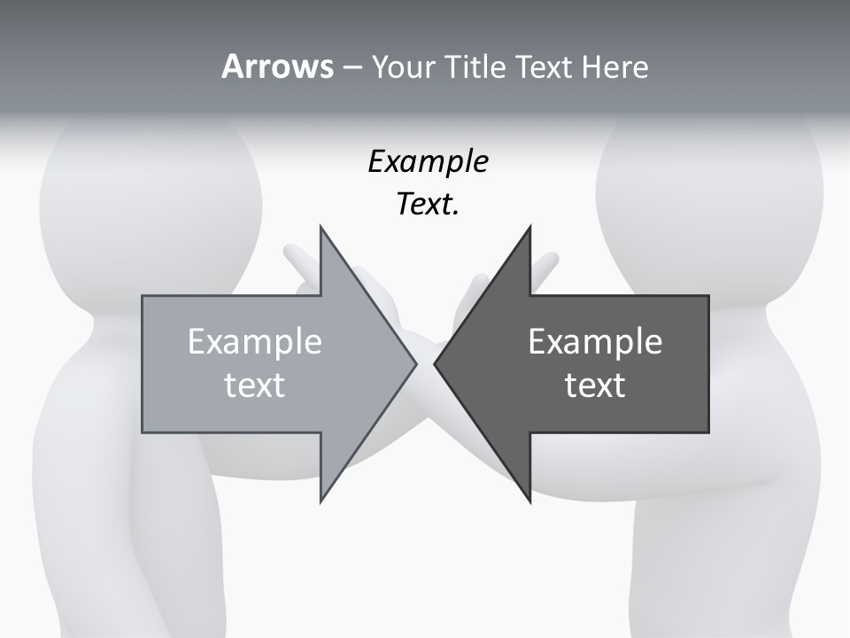 Opposite Pointing Competing PowerPoint Template