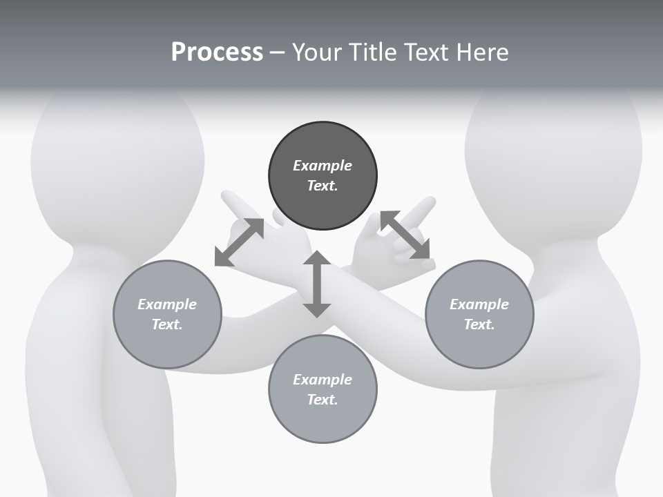 Opposite Pointing Competing PowerPoint Template