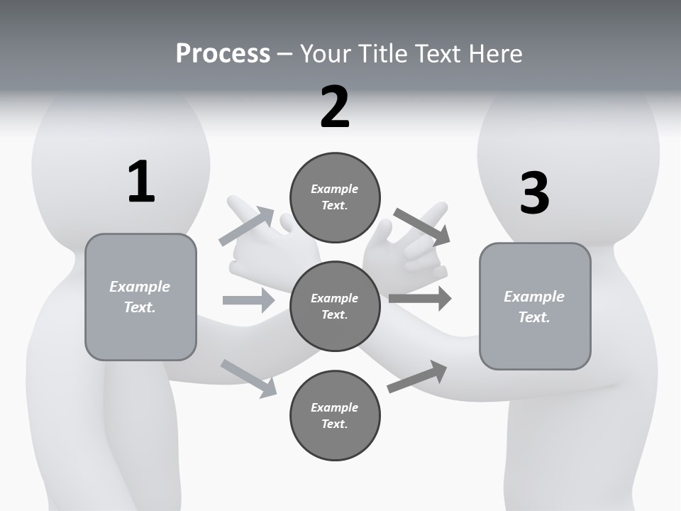 Opposite Pointing Competing PowerPoint Template