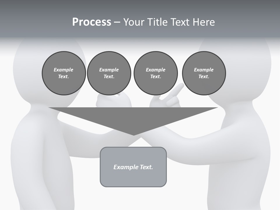 Opposite Pointing Competing PowerPoint Template