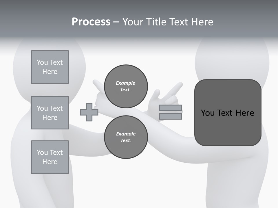 Opposite Pointing Competing PowerPoint Template