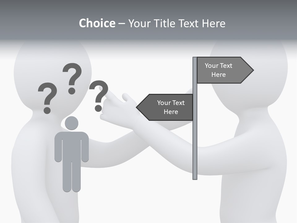 Opposite Pointing Competing PowerPoint Template