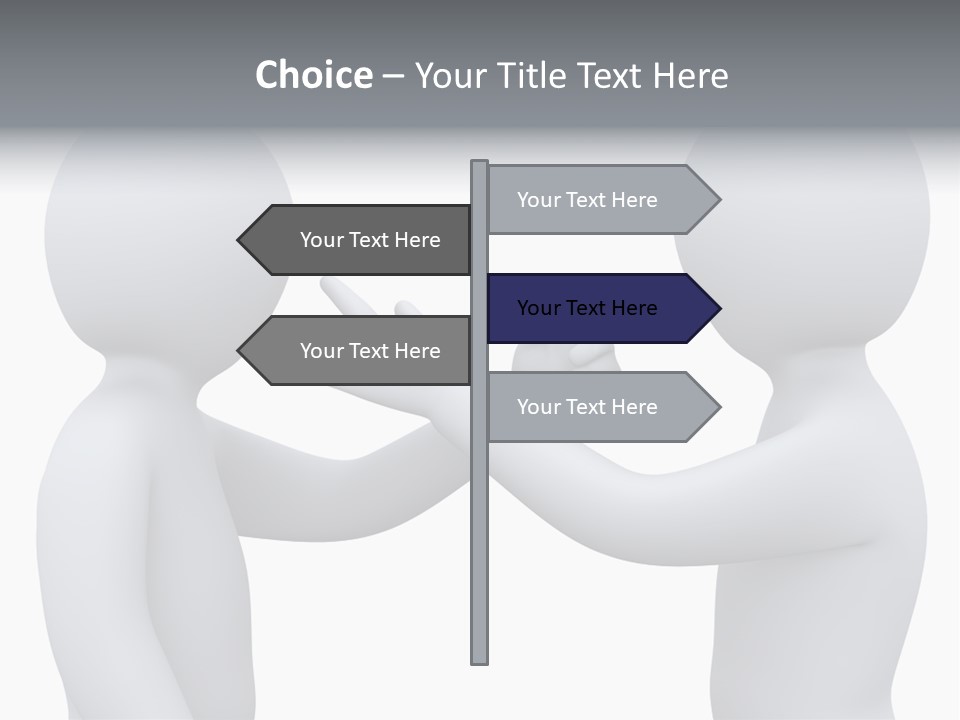 Opposite Pointing Competing PowerPoint Template