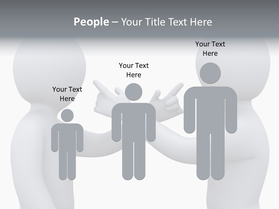 Opposite Pointing Competing PowerPoint Template