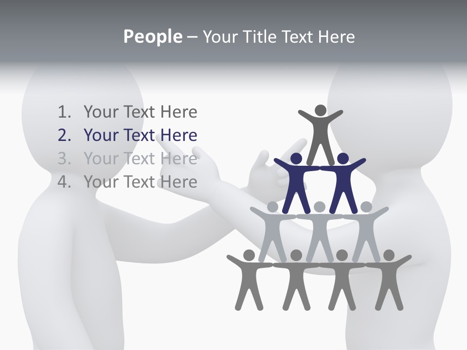 Opposite Pointing Competing PowerPoint Template