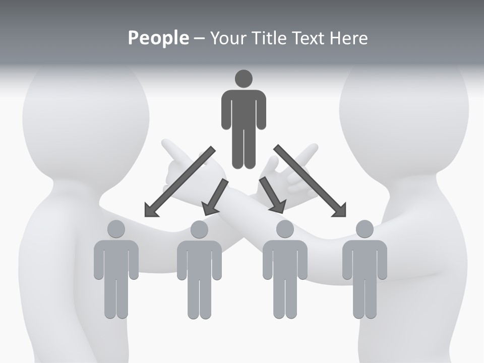 Opposite Pointing Competing PowerPoint Template