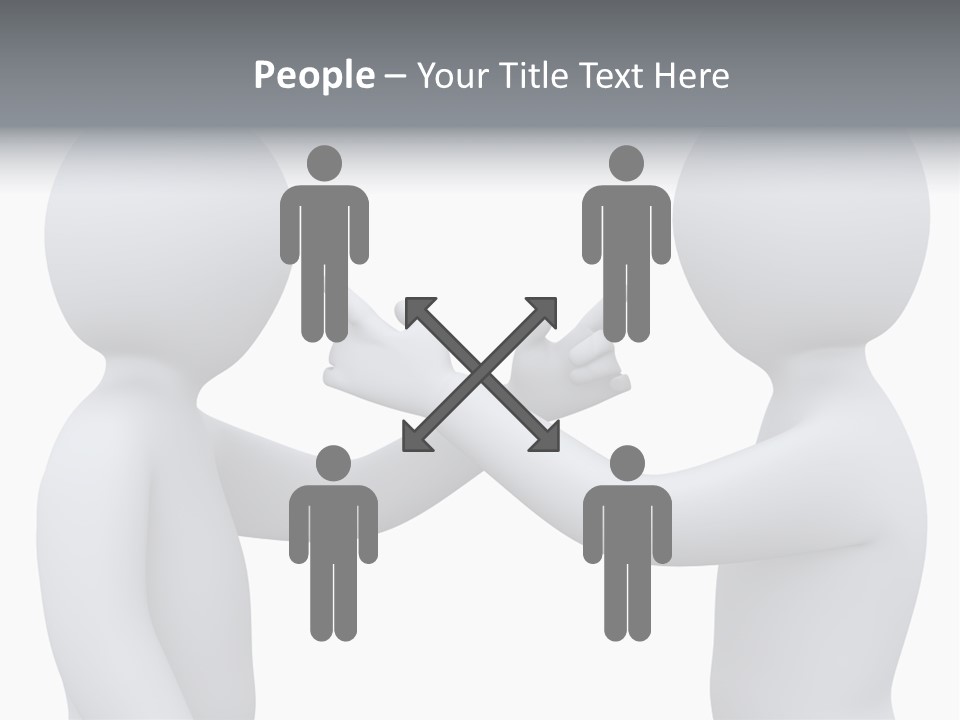 Opposite Pointing Competing PowerPoint Template