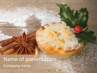 Snow Spice Berry PowerPoint Template