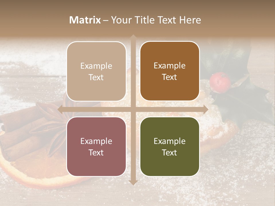 Snow Spice Berry PowerPoint Template