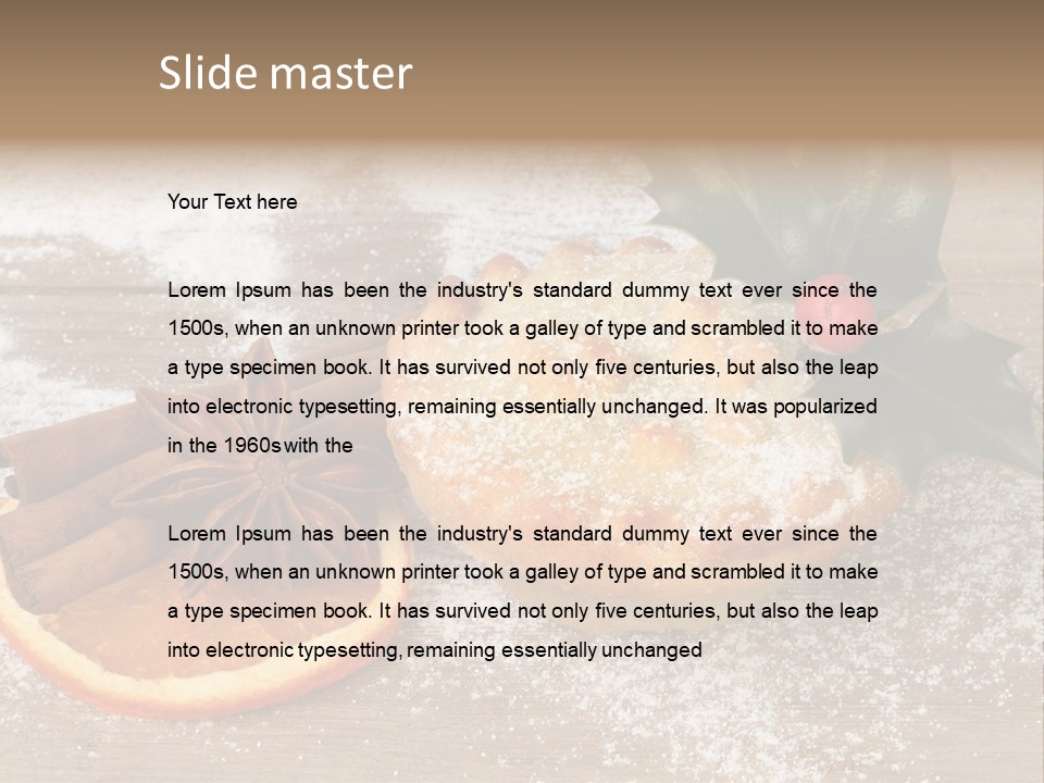 Snow Spice Berry PowerPoint Template