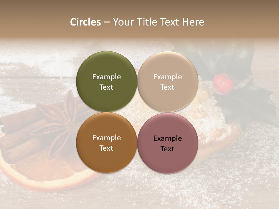Snow Spice Berry PowerPoint Template