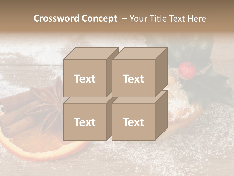 Snow Spice Berry PowerPoint Template