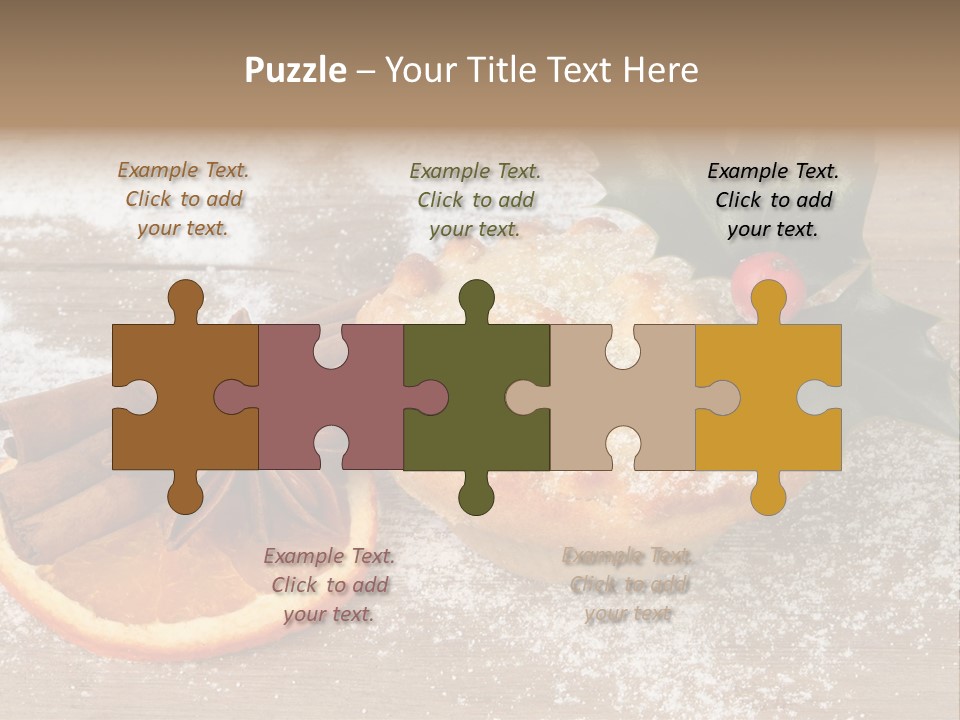 Snow Spice Berry PowerPoint Template