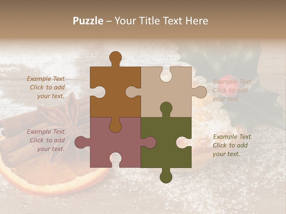 Snow Spice Berry PowerPoint Template