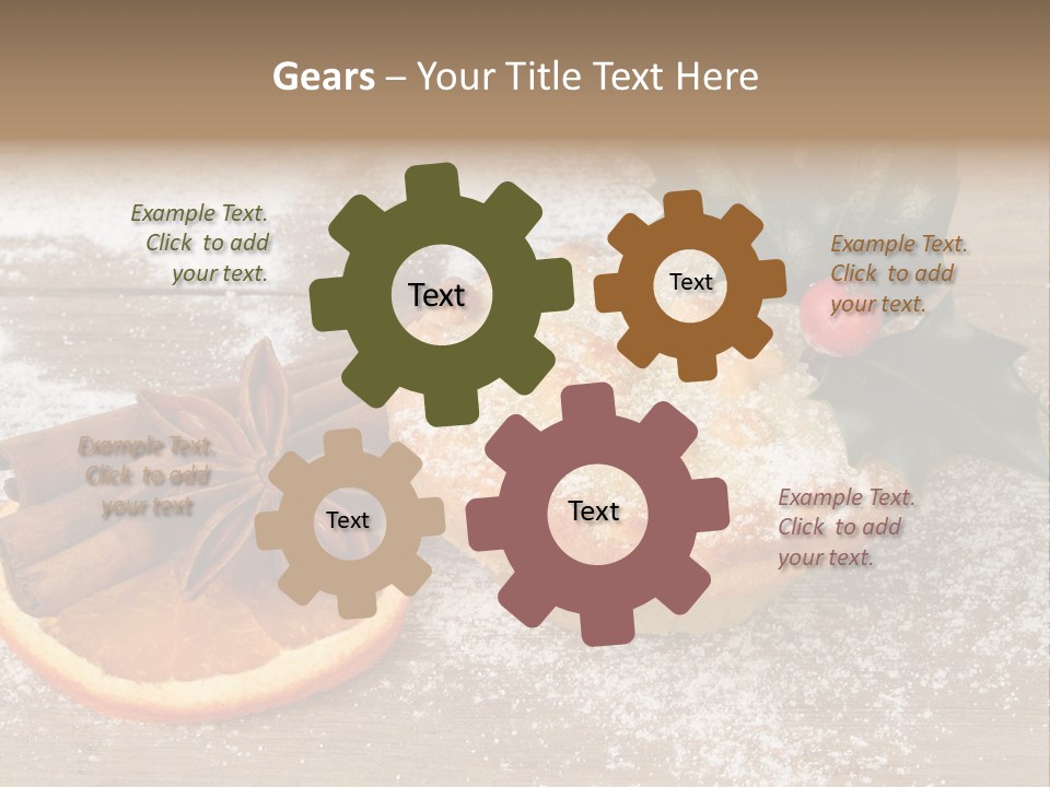 Snow Spice Berry PowerPoint Template