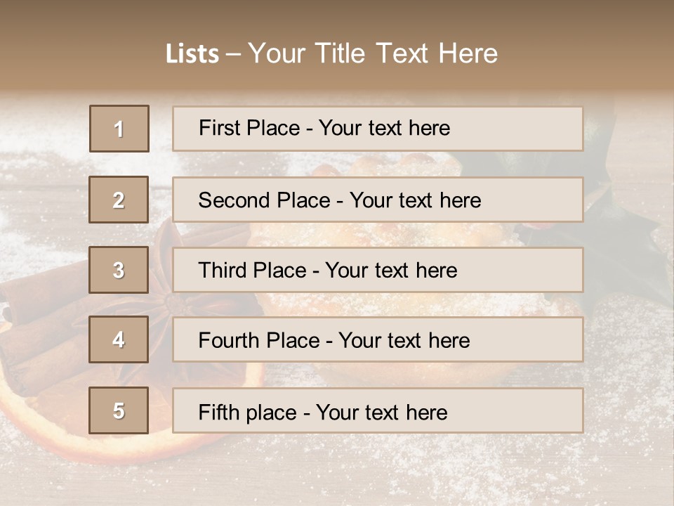 Snow Spice Berry PowerPoint Template