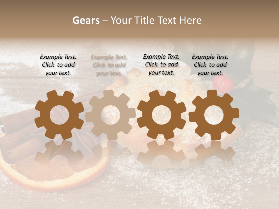 Snow Spice Berry PowerPoint Template