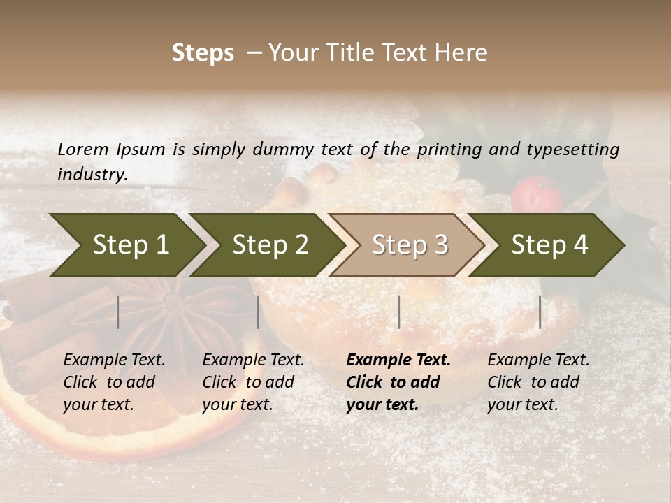 Snow Spice Berry PowerPoint Template