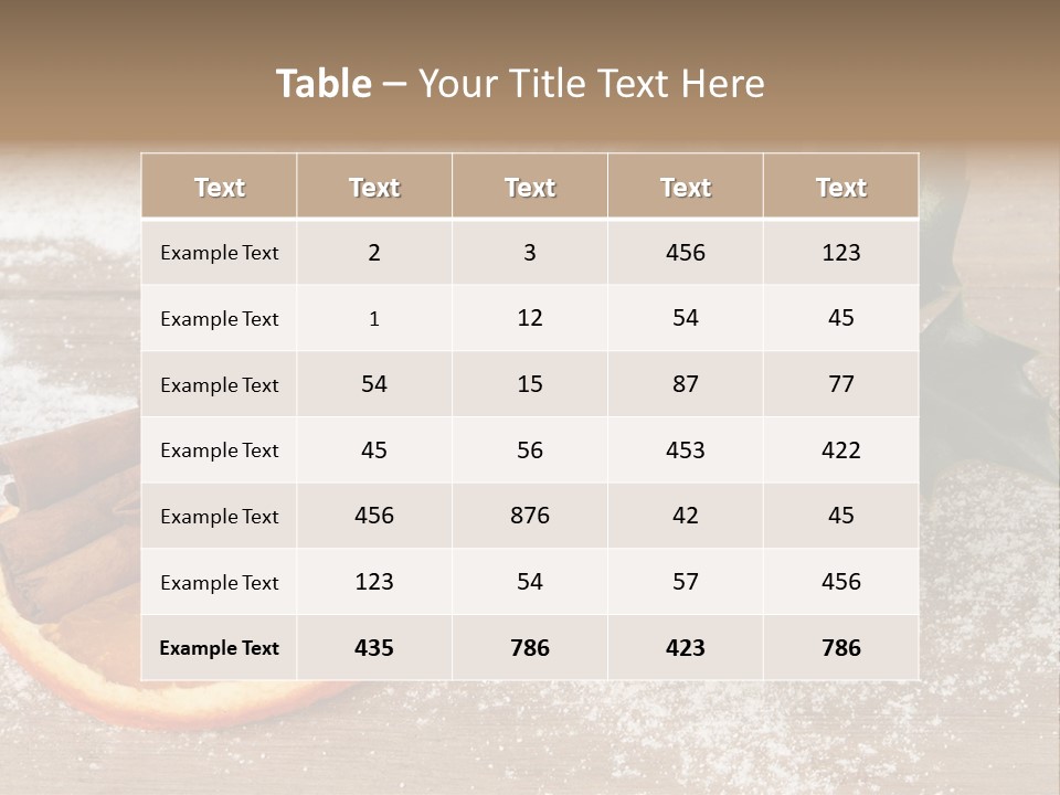 Snow Spice Berry PowerPoint Template