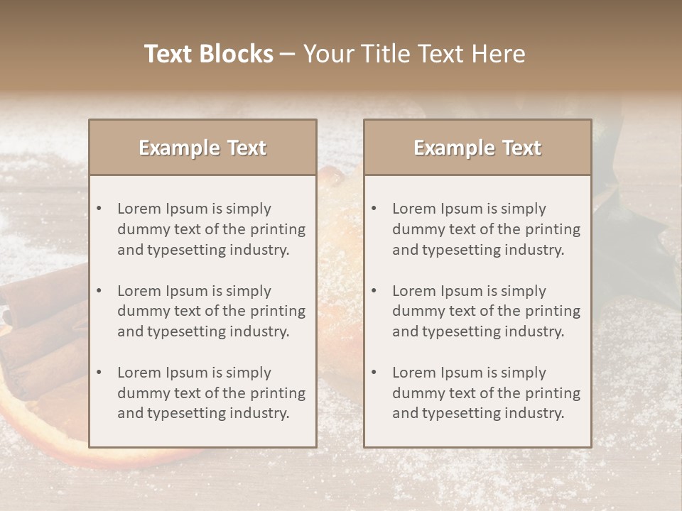 Snow Spice Berry PowerPoint Template