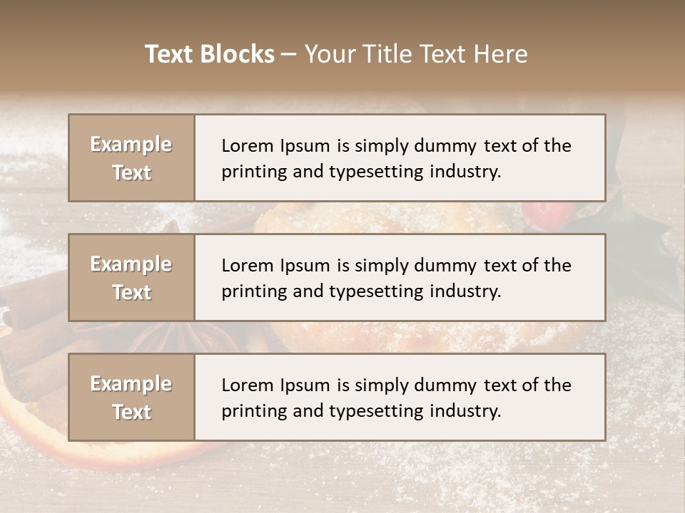Snow Spice Berry PowerPoint Template