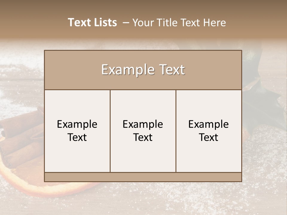Snow Spice Berry PowerPoint Template