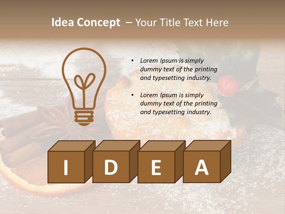 Snow Spice Berry PowerPoint Template