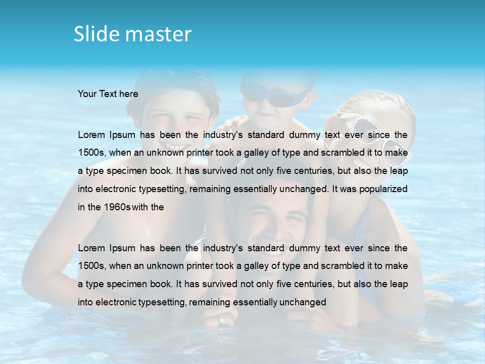 Family Happy Twenties PowerPoint Template