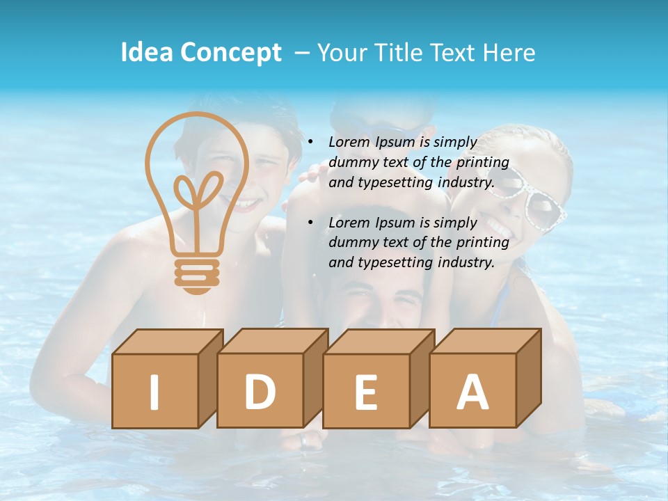 Family Happy Twenties PowerPoint Template