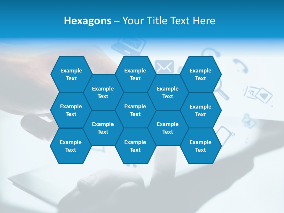 Showing Caucasian Social Media PowerPoint Template
