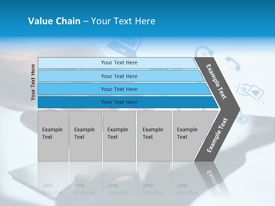 Showing Caucasian Social Media PowerPoint Template