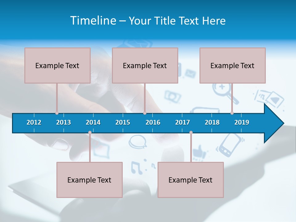 Showing Caucasian Social Media PowerPoint Template