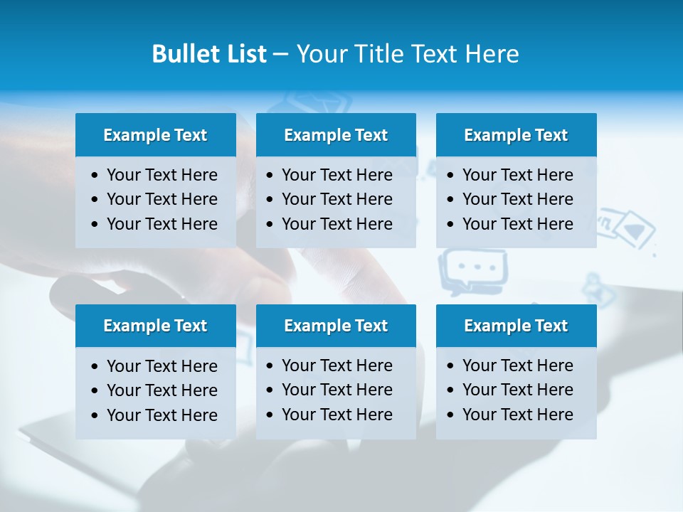 Showing Caucasian Social Media PowerPoint Template