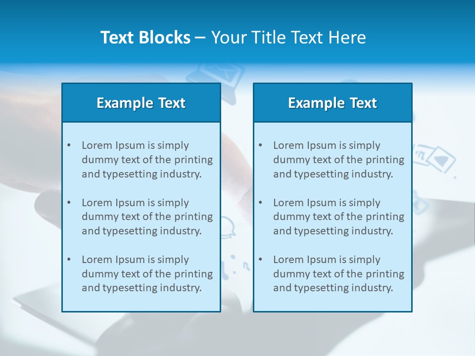 Showing Caucasian Social Media PowerPoint Template