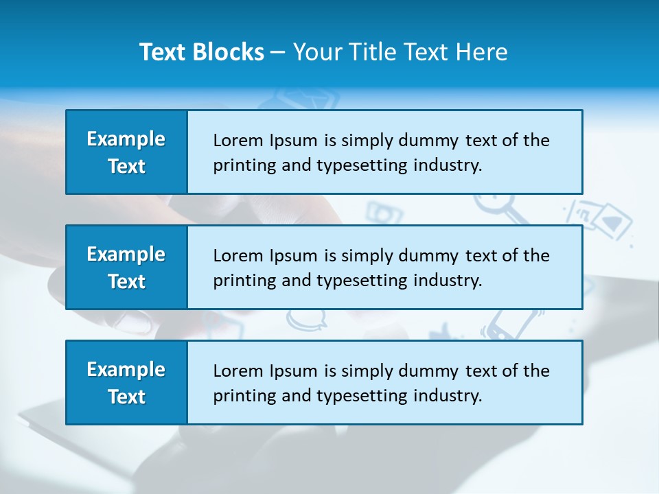 Showing Caucasian Social Media PowerPoint Template