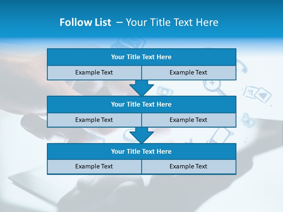Showing Caucasian Social Media PowerPoint Template