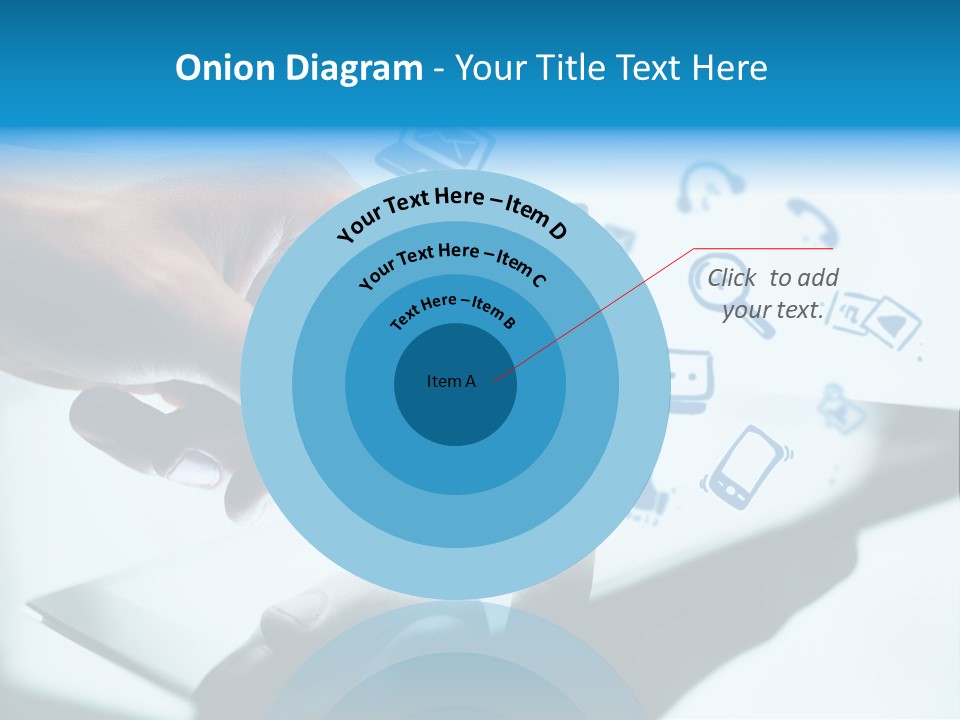 Showing Caucasian Social Media PowerPoint Template