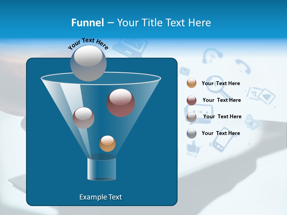 Showing Caucasian Social Media PowerPoint Template
