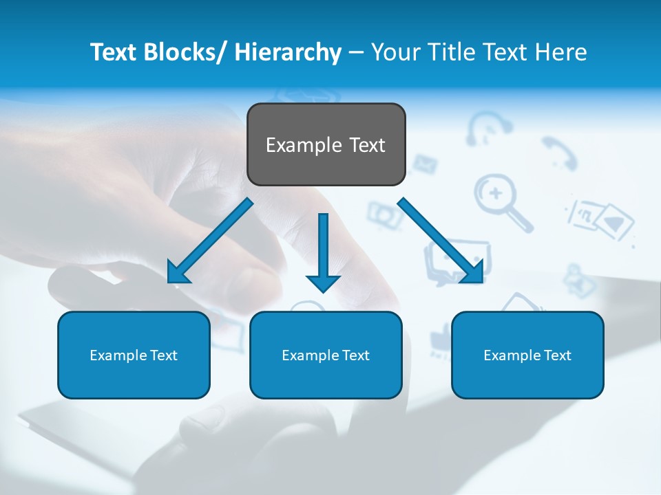 Showing Caucasian Social Media PowerPoint Template