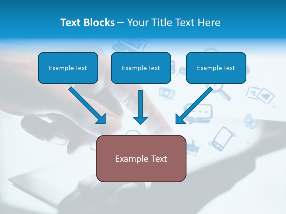 Showing Caucasian Social Media PowerPoint Template