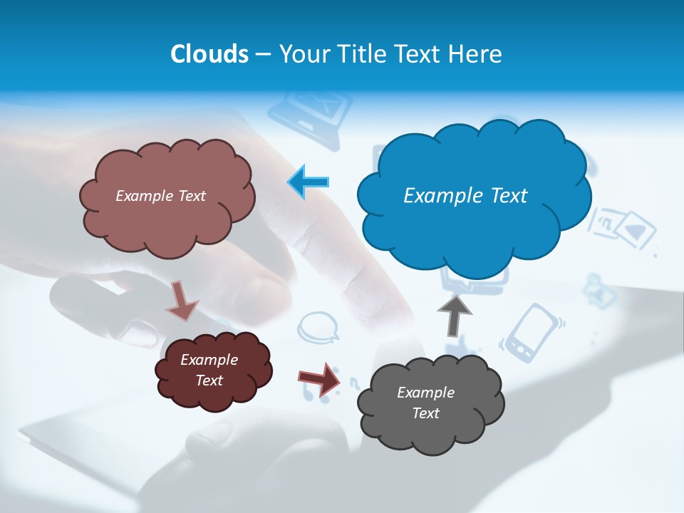 Showing Caucasian Social Media PowerPoint Template