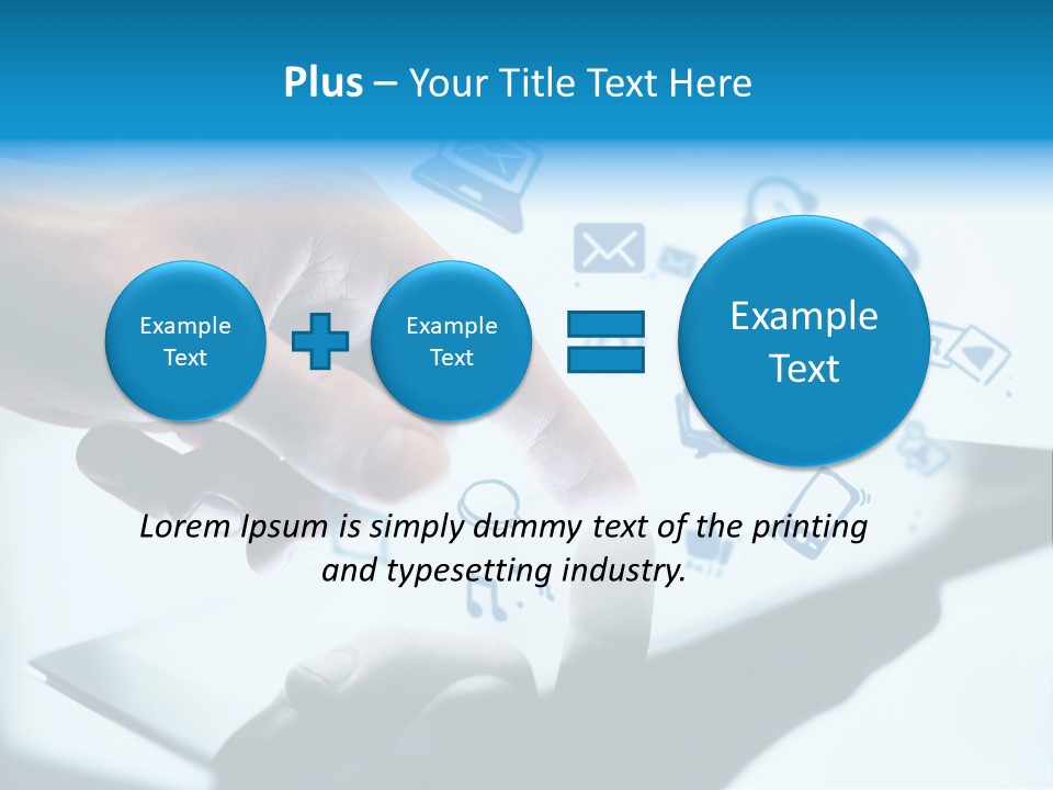 Showing Caucasian Social Media PowerPoint Template