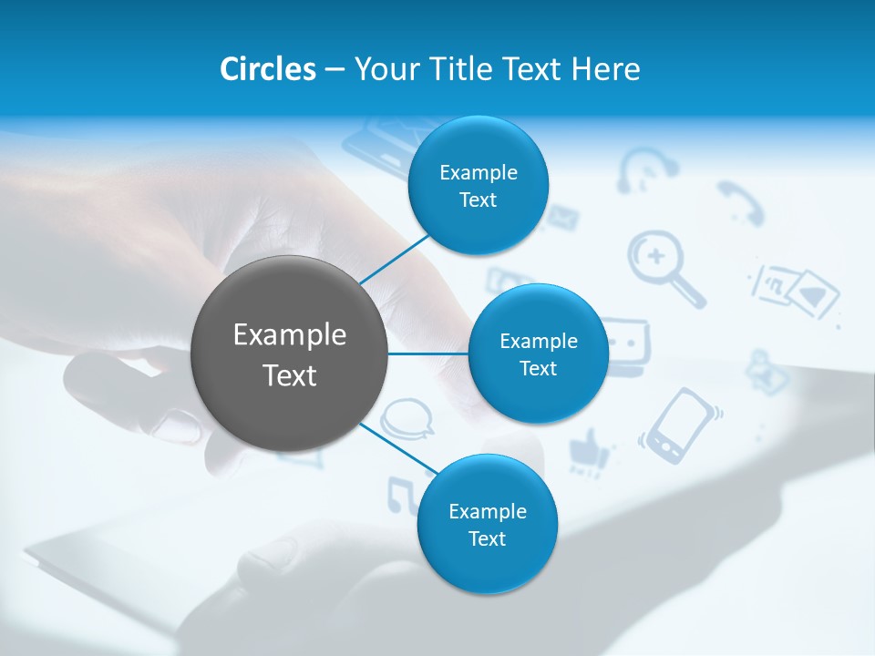 Showing Caucasian Social Media PowerPoint Template