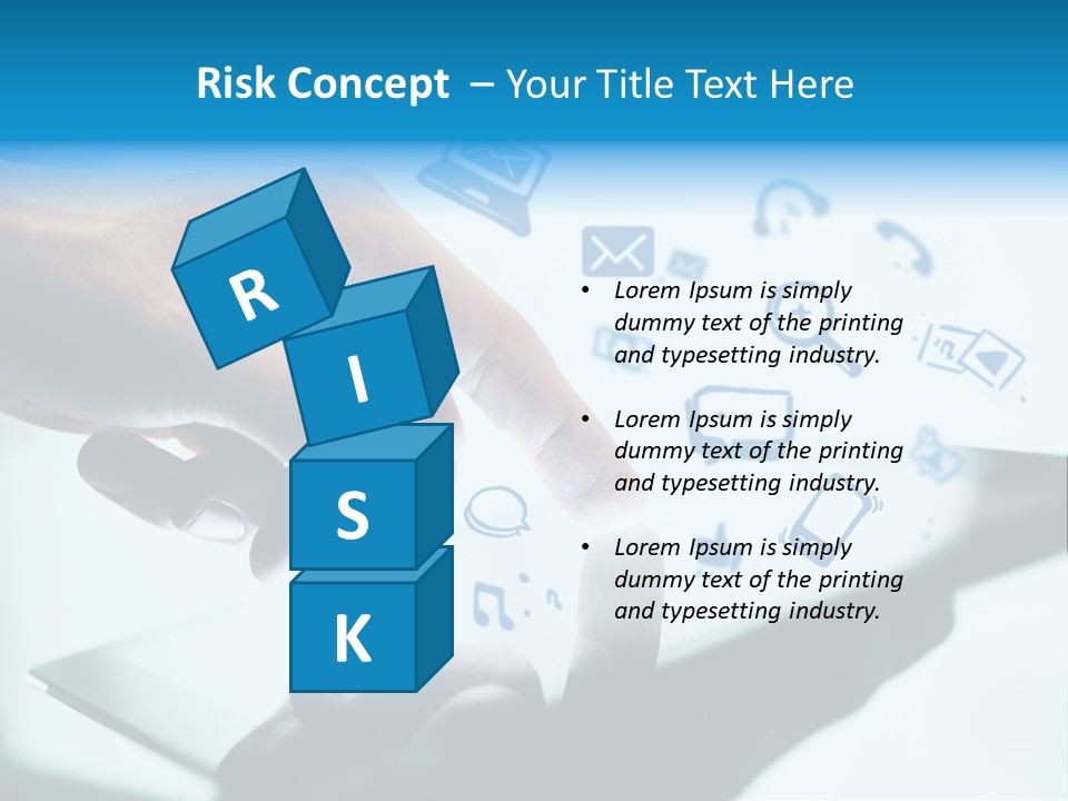 Showing Caucasian Social Media PowerPoint Template