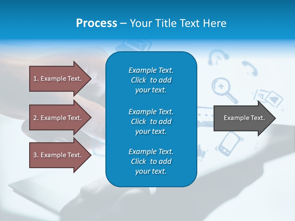 Showing Caucasian Social Media PowerPoint Template