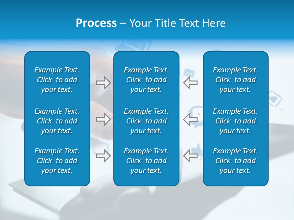 Showing Caucasian Social Media PowerPoint Template