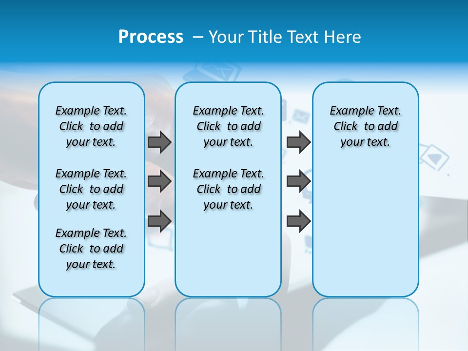 Showing Caucasian Social Media PowerPoint Template