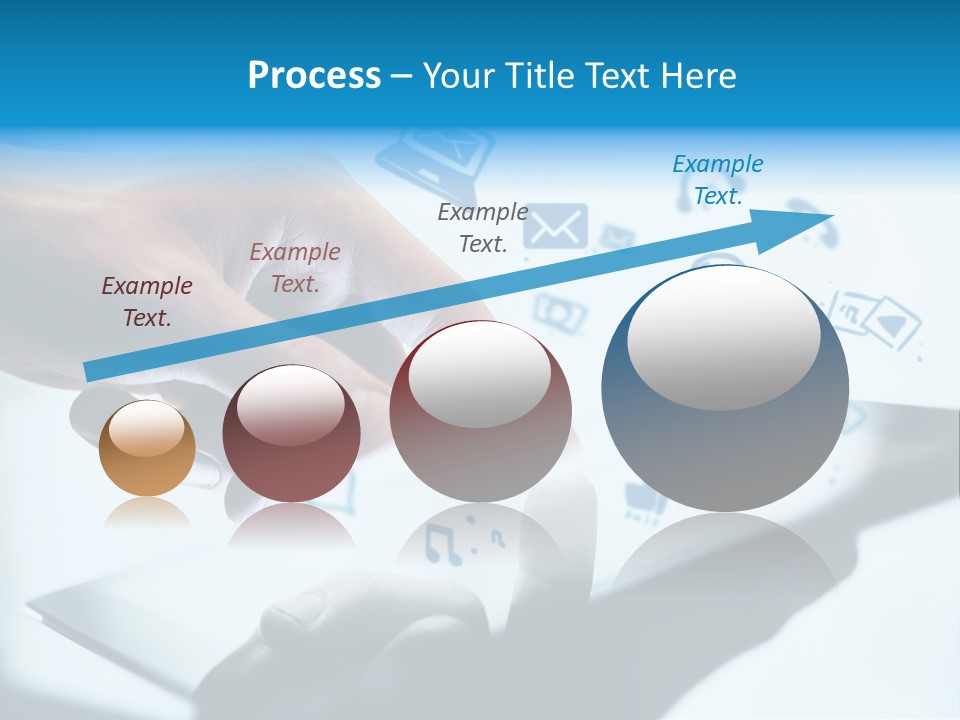 Showing Caucasian Social Media PowerPoint Template