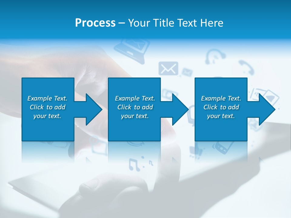 Showing Caucasian Social Media PowerPoint Template
