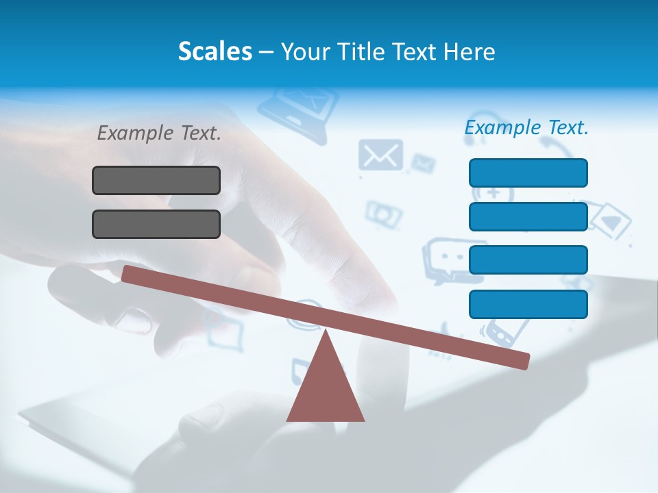 Showing Caucasian Social Media PowerPoint Template